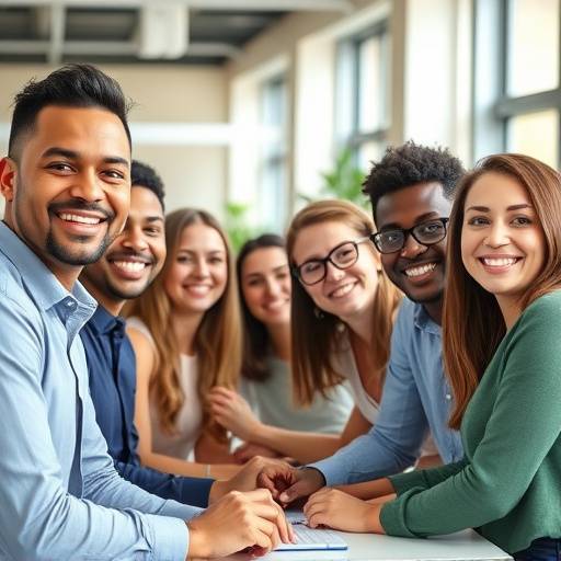 Foto del equipo completo de Oratoria Brillante, sonriendo y mostrando un ambiente de trabajo colaborativo y amigable.