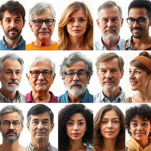 Imagen mostrando diferentes expresiones faciales y lenguaje corporal, destacando la importancia de la comunicación no verbal